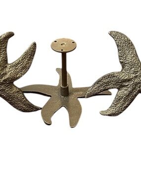 Gold Starfish Wall Hook - Decorative Home Wall Decor Curtain Pullback